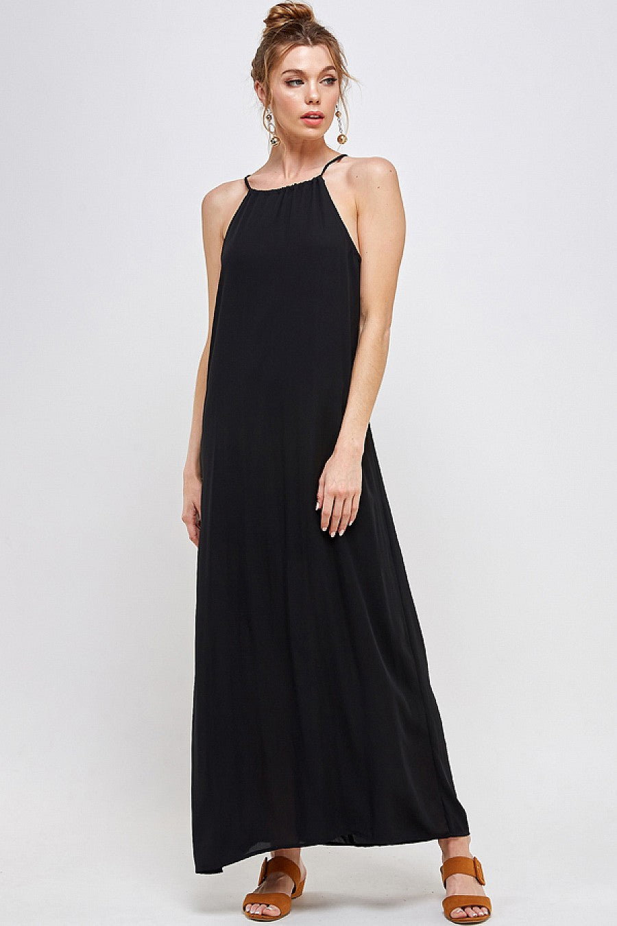 Long Halter Neck Dress