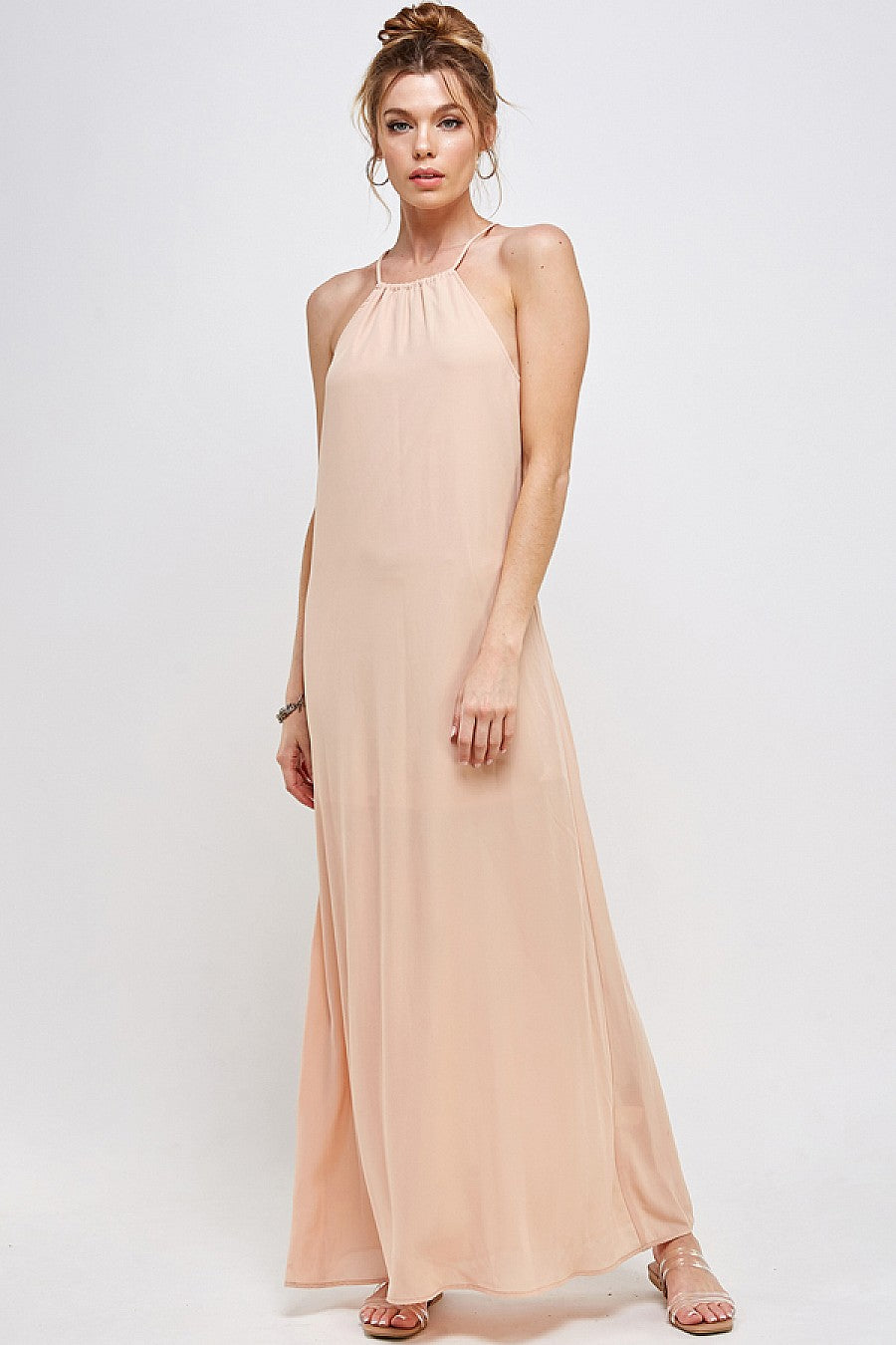 Long Halter Neck Dress