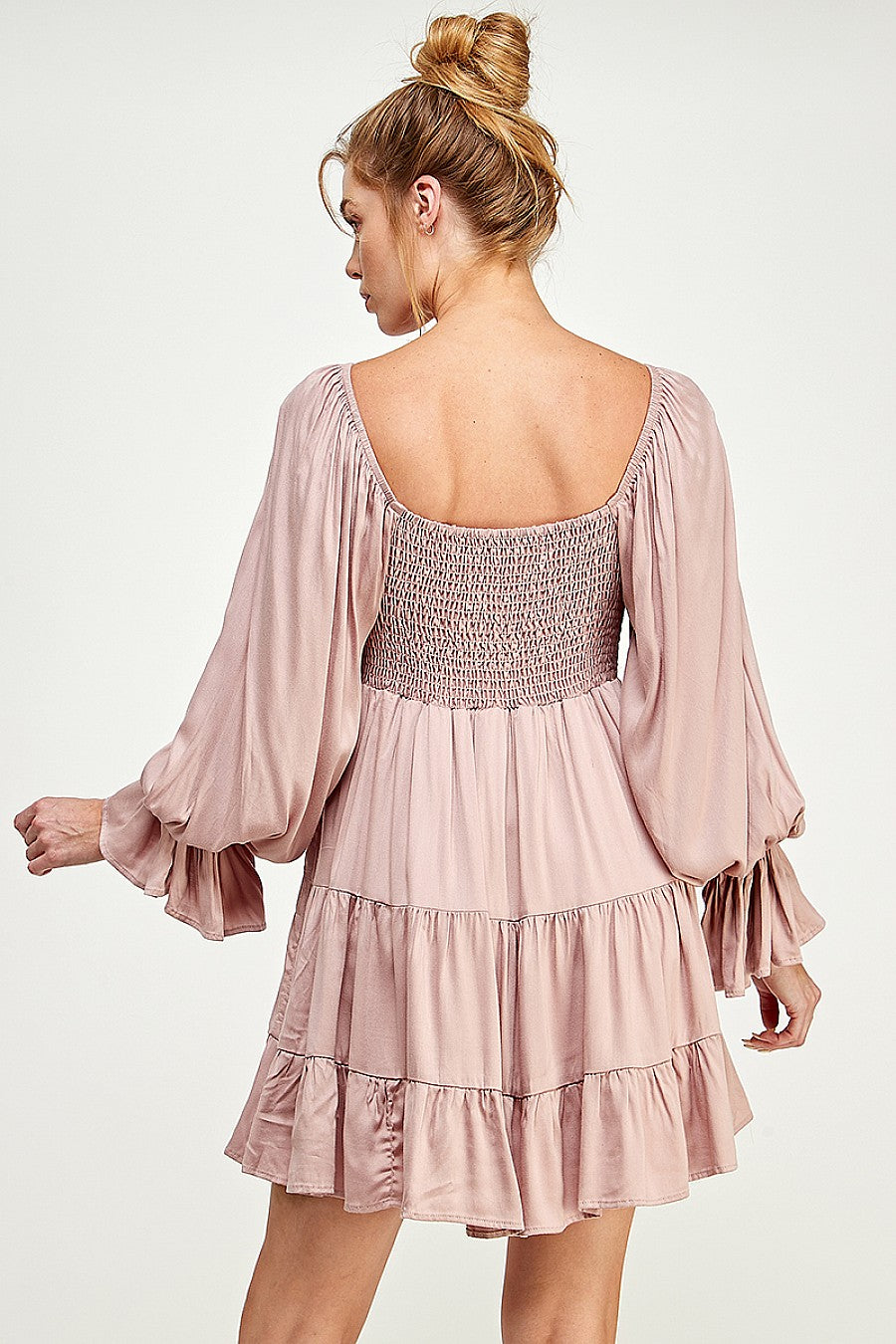 Long Sleeve Tiered Dress