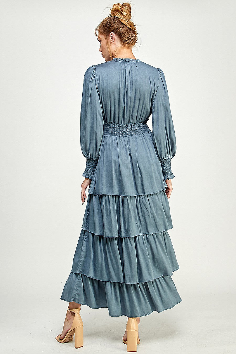 Long Sleeve Tiered Maxi Dress